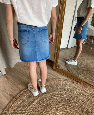 JUPE COURTE EN JEANS