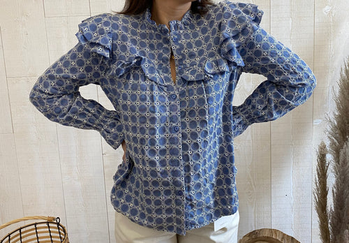 CHEMISE URSULA BLEUE