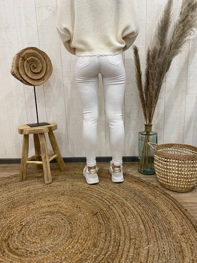 JEANS SLIM BLANC